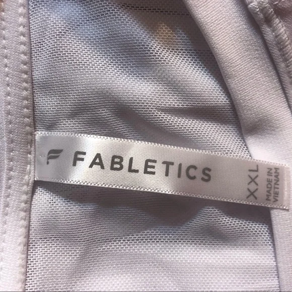 Fabletics Monet Back Tie Back Tank Top XXL White EUC - Picture 13 of 16